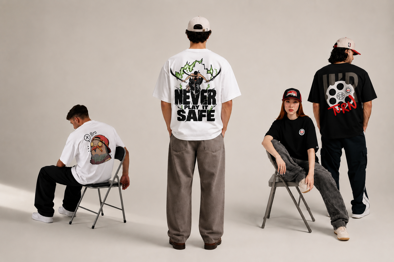 NOIR VELIN Oversized Tees